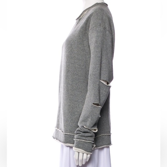 Alala distressed gray pullover sweatshirt - Picture 2 of 9